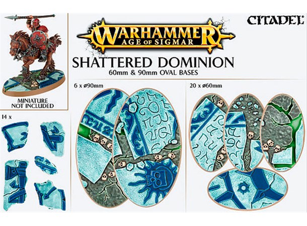 Shattered Dominion Oval Base 60+90mm Warhammer Age of Sigmar